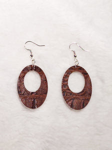 Inner Circle Leather Hoops